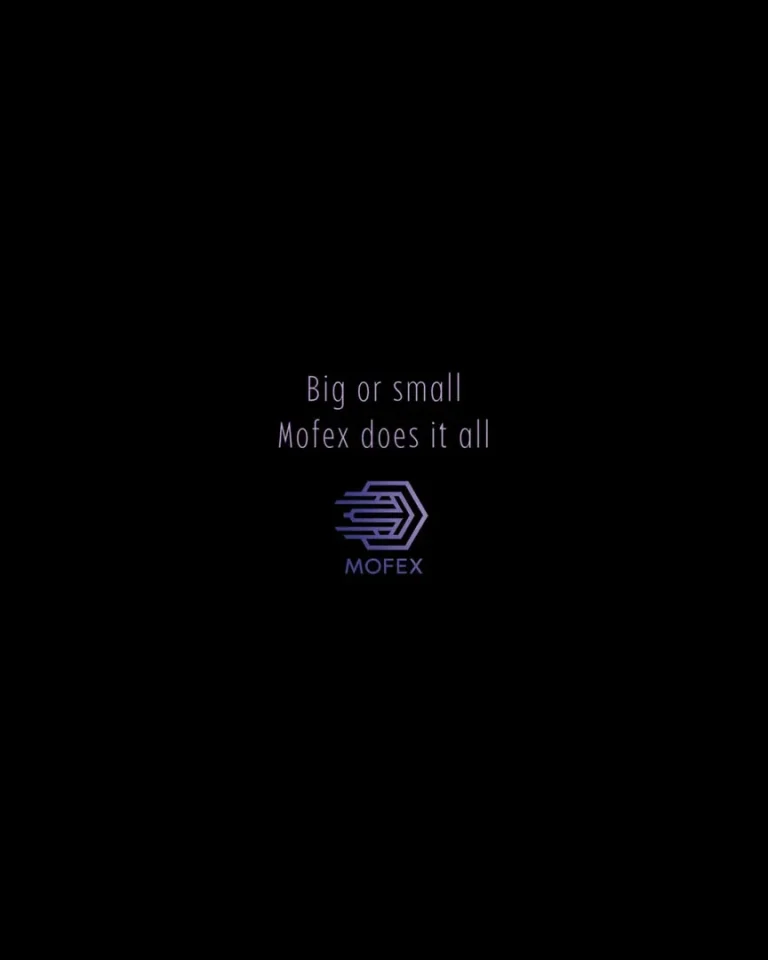 Mofex title card: Big or small, Mofex does it all